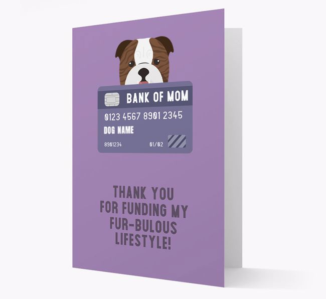 'Bank of Mom' - Personalised {breedFullName} Card